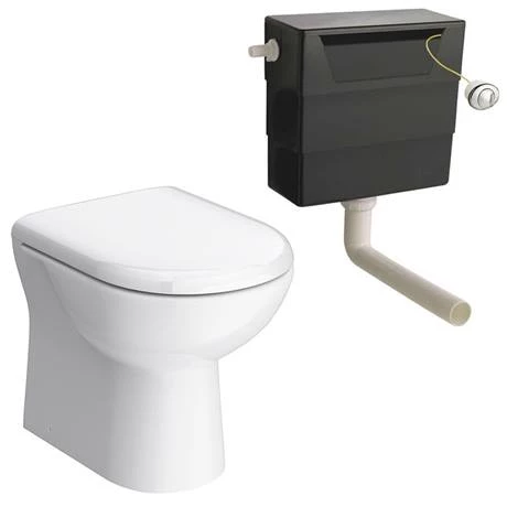 Toreno 500mm BTW Toilet Unit incl. Cistern + Round Pan (Depth 200mm) - Image 3