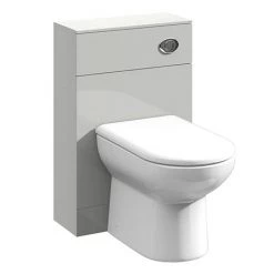 Toreno Light Grey 500x200mm BTW Toilet Unit inc. Cistern + Round Pan