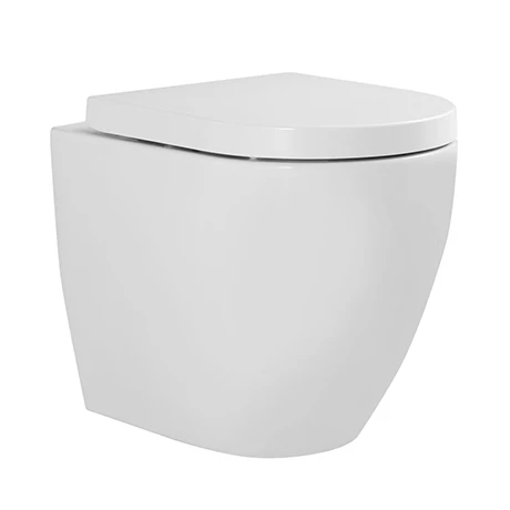 Nova Rimless Round Back To Wall Pan with Soft Close Seat