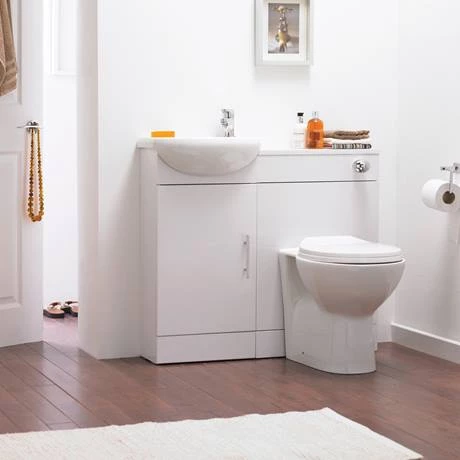 Sienna 500mm BTW Toilet Unit inc. Cistern + Soft Close Seat (Depth 200mm) - Image 4