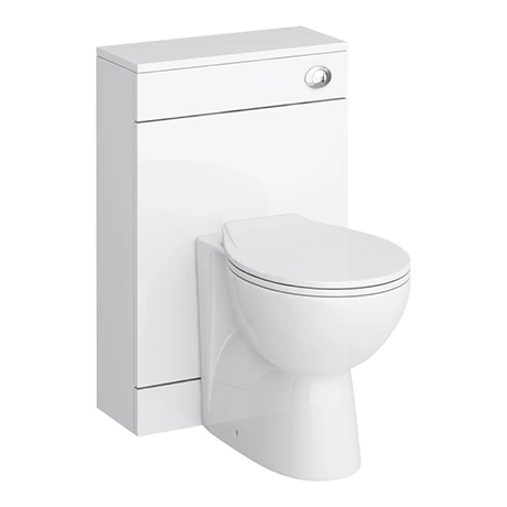 Sienna 500mm BTW Toilet Unit inc. Cistern + Soft Close Seat (Depth 200mm)