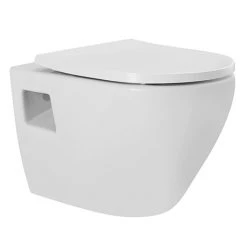 Nova Rimless Round Wall Hung Pan w. Soft Close Seat