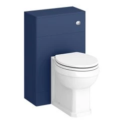 Period Bathroom Co. 500mm Cobalt Blue Toilet Unit with Cistern + Traditional Pan