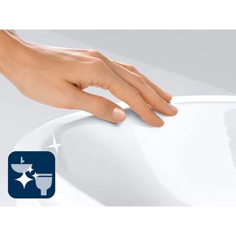 Grohe Essence Rimless Wall Hung Toilet with Soft Close Seat + FREE TOILET ROLL HOLDER - Image 4