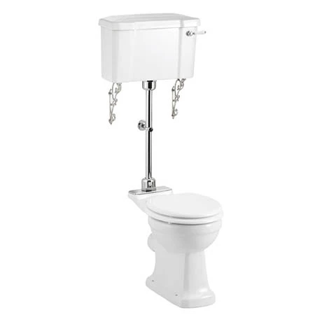 Burlington Rimless Medium Level WC with 520mm Lever Cistern