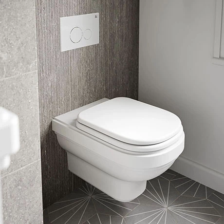 Burlington Riviera Hung Toilet with Soft Close Seat