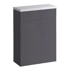 Roper Rhodes Scheme 600mm Back to Wall WC Unit & Worktop - Gloss Dark Clay