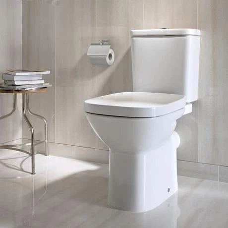 Roca Debba Close Coupled Toilet with Soft-Close Seat - Image 3