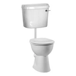 VitrA - S-Line Low Level Toilet with Chrome Lever Flush