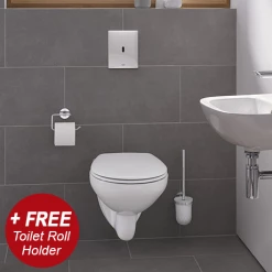 Grohe Solido Tectron Bau E / Bau Rimless Complete WC 5 in 1 Pack + FREE TOILET ROLL HOLDER