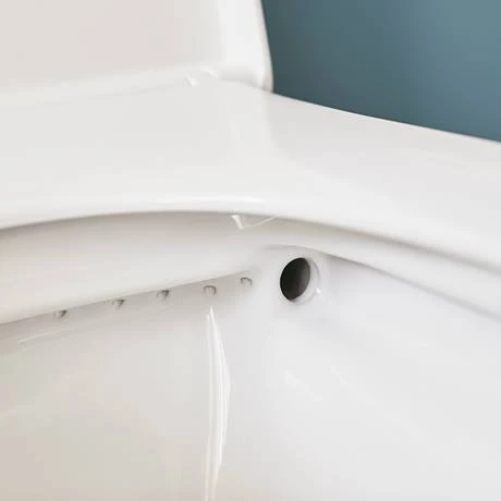 Britton Bathrooms Sphere Rimless Close Coupled Toilet + Soft Close Seat - Image 3