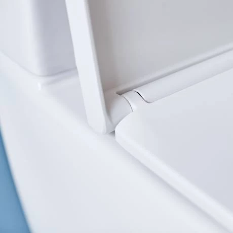 Britton Bathrooms Milan Rimless Back To Wall Pan + Soft Close Seat - Image 3