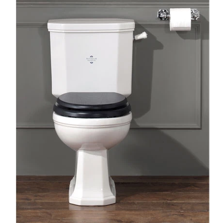 Silverdale Empire Art Deco Close Coupled Toilet - Excludes Seat