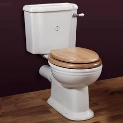 Silverdale Victorian Close Coupled Toilet - Excludes Seat
