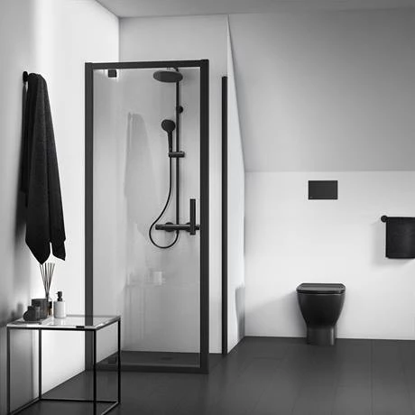 Ideal Standard Tesi Silk Black AquaBlade Back to Wall WC + Soft Close Seat - Image 4