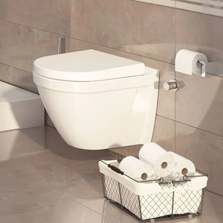 VitrA S50 Rimless Wall Hung Toilet with Seat - Image 5