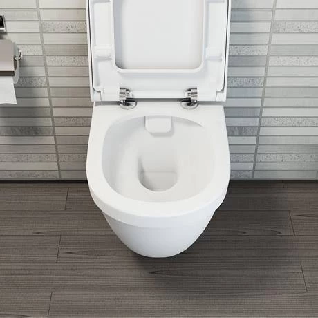 VitrA S50 Rimless Wall Hung Toilet with Seat - Image 4