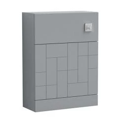 Venice Abstract WC Unit - Grey - 500mm