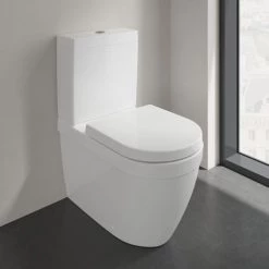 Villeroy and Boch Architectura Rimless Close Coupled Toilet (Side/Rear Entry Water Inlet) + Seat