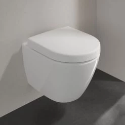 Villeroy and Boch Subway 2.0 DirectFlush Compact Rimless Wall Hung Toilet + Soft Close Seat