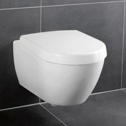 Villeroy and Boch Subway 2.0 DirectFlush Rimless Wall Hung Toilet + Soft Close Seat