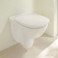Villeroy and Boch ViCare Rimless Wall Hung Toilet + Soft Close Seat