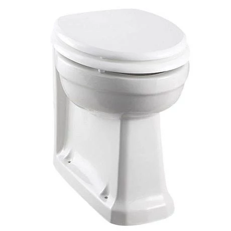 Burlington 60 Back to Wall Unit & Pan (excluding Seat) - Classic Grey - Image 2