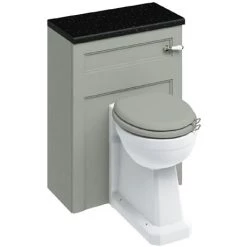 Burlington 60 Back to Wall Unit & Regal Comfort Height Pan (excluding Seat) - Dark Olive