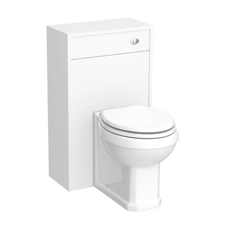 York Traditional White Ash BTW WC Unit with Pan & Top-Fixing Seat