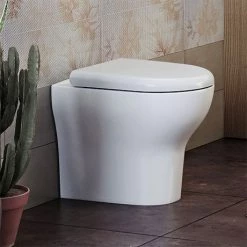 VitrA - Zentrum Back to Wall Toilet Pan - 2 x Seat Options