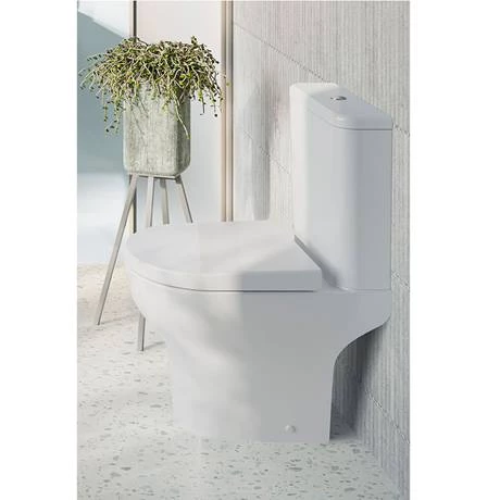 VitrA - Zentrum Close Coupled Toilet - Open Back - 2 x Seat Options - Image 5