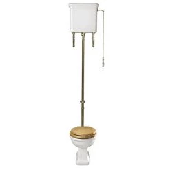 Imperial Etoile High Level Toilet with Antique Gold Fittings