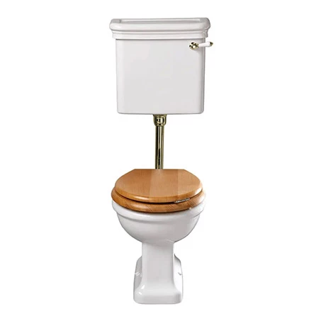 Imperial Etoile Low Level Toilet with Antique Gold Fittings